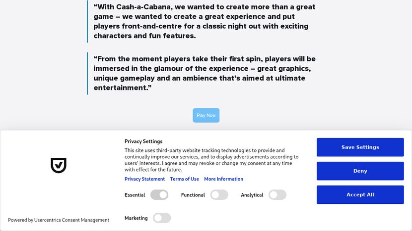 At the Copa — Paytable and symbol values