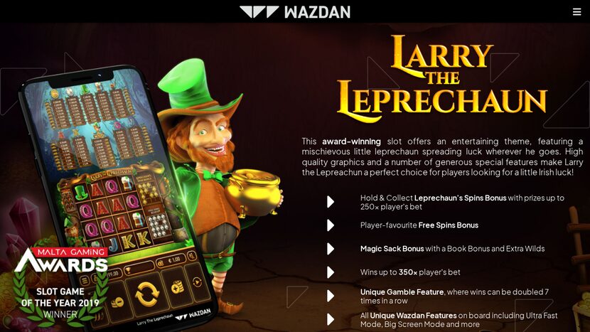 Larry The Leprechaun — Game overview — official provider screenshot