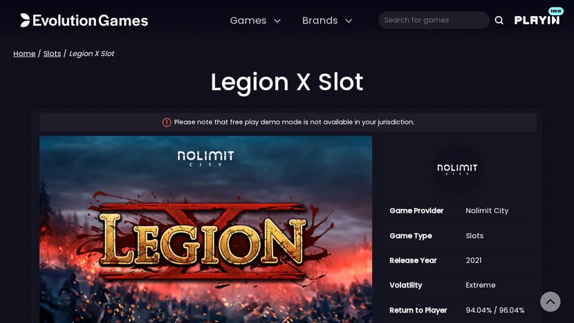 Legion X — gameplay screenshot from official demo