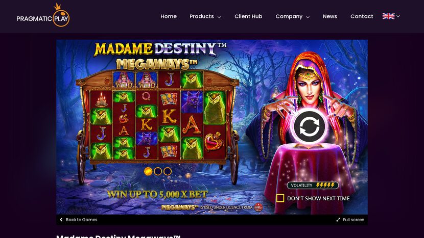 Majestic Megaways — RTP and volatility breakdown view