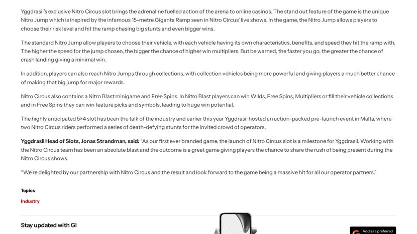 Nitro Circus — Bonus features and free spins in action