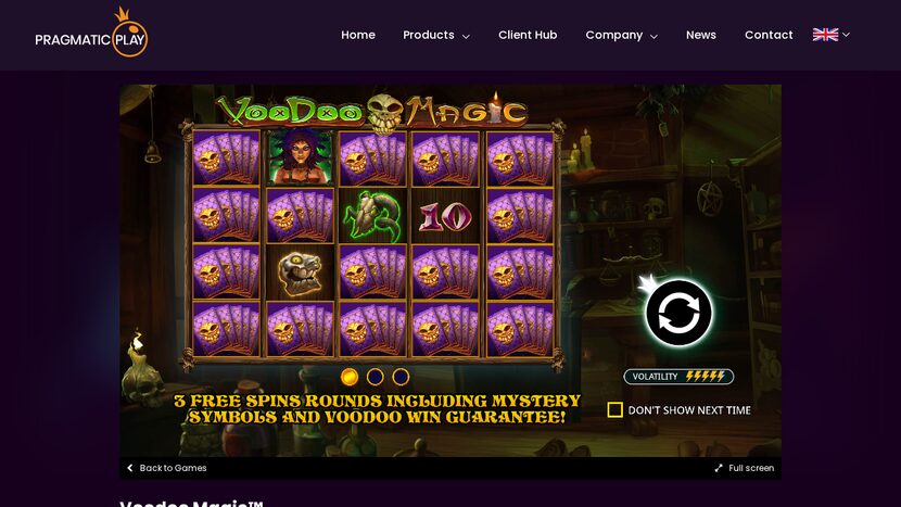 Voodoo — Bonus features and free spins in action